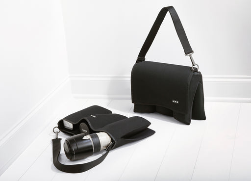 Shootsac lens bag, camera bag alternative, canon and nikon and sony lenses